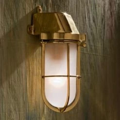 Admiral Applique Bronze Poli Verre Sablé