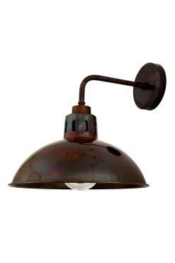 Applique D'extérieur En Laiton Antique Style Industriel