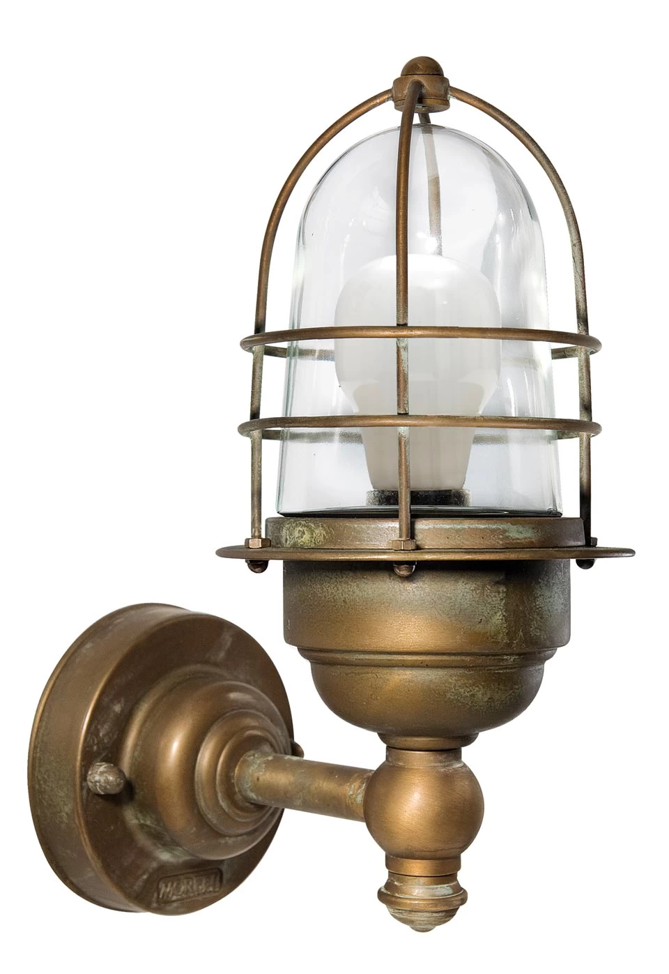 Applique D'extérieur Style Tempête En Laiton Vieilli