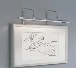 Applique Pour Tableau Nickel Poli 55cm