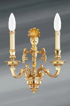 Applique Vieil Or Louis XIV Deux Lumières