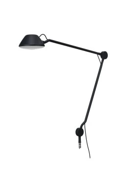 Fritz Hansen AQ01 Lampe De Bureau Articulée Noire Plug-in