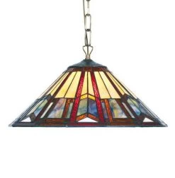 Art Déco Suspension 1 Lumière Style Tiffany