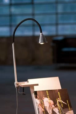 Athene Grande Puissante Lampe LED Fixation Par étrier Flexible Noir