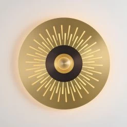 Atmos Stella Applique Dorée En Laiton Massif