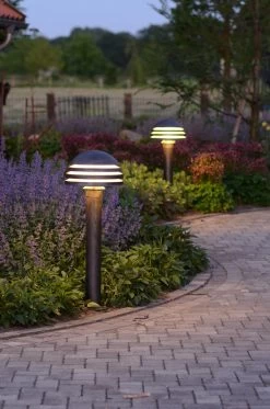 Balise De Jardin En Fer Forgé à Tête Sphérique