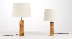 Bamboo Fogo Petite Lampe De Table En Bois