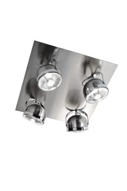 Boogie Plafonnier 4 Spots Rétro Blanc