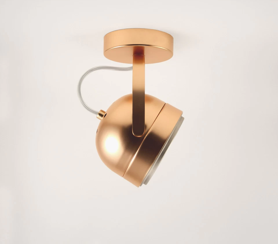 Boogie Spot Rétro Finition Cuivre Satiné