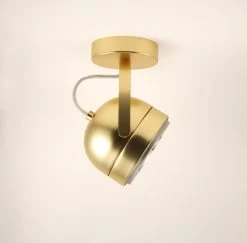 Boogie Spot Rétro Phare De Moto Doré