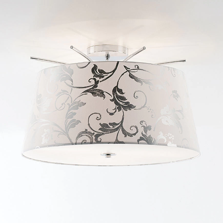 Camber Cromado Baroque Plafonnier