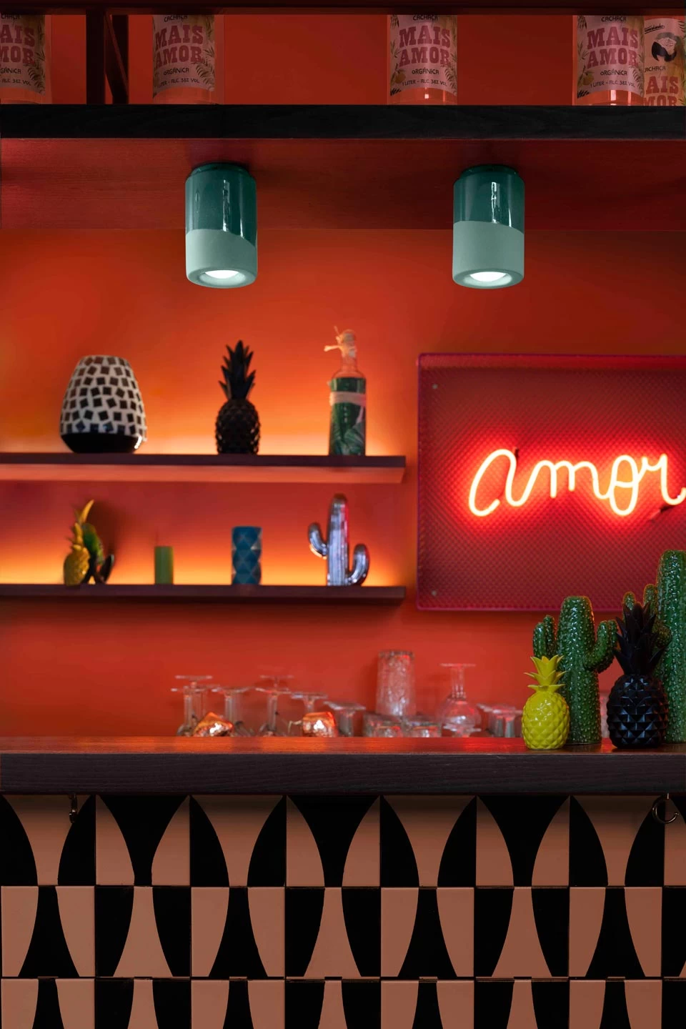 Plafonnier Minimaliste En Céramique Mate Et Brillante Verte – Image 4