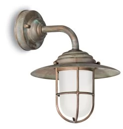 Chalet Applique Extérieur Style Campagne En Laiton Vieilli