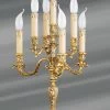 Chandelier Girandole Louis XV Bronze Vieil Or Sept Lumières