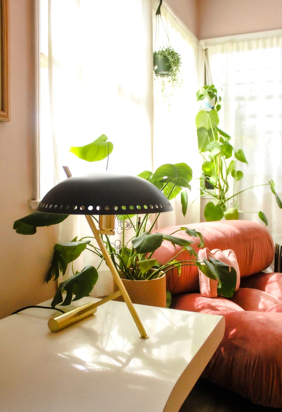 Lampe De Bureau Rétro Dorée Et Noire Landis – Image 2