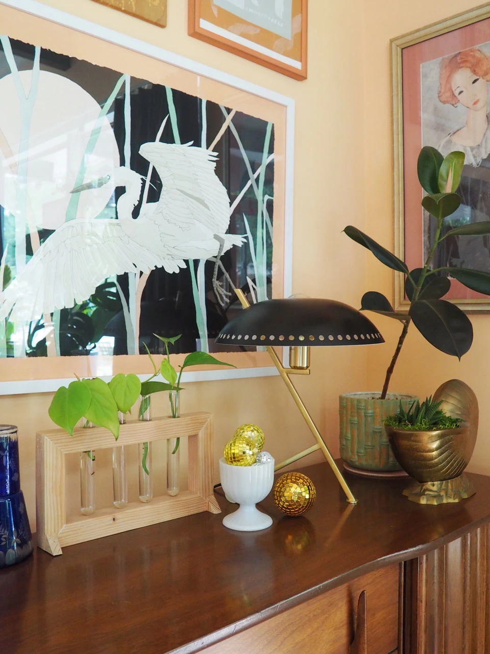 Lampe De Bureau Rétro Dorée Et Noire Landis – Image 4