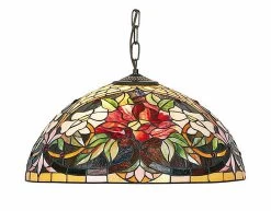 Coquelicot Suspension Style Tiffany 50cm 1 Ampoule