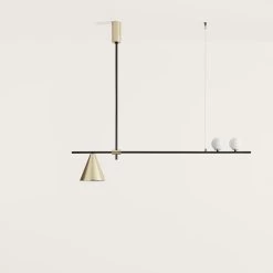 Crane Suspension Design Noire Et Dorée