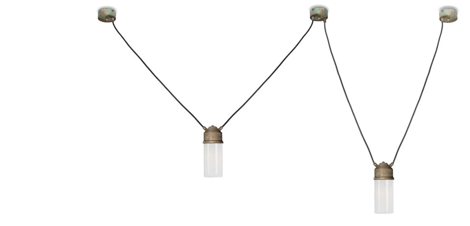 Darsili Suspension Industrielle 2 Lumières