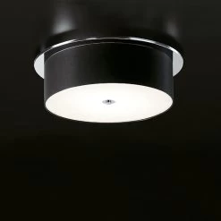 Delta Cromado Noir Plafonnier PM