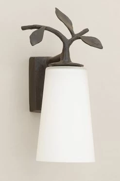 Dolce Applique D'extérieur Végétale En Bronze Noir