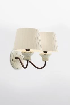 Double Applique Turn Rustico En Bois Patiné