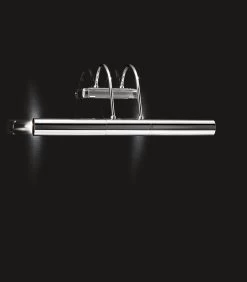 Eclairage Pour Tableau Classique En Métal Chromé Tube