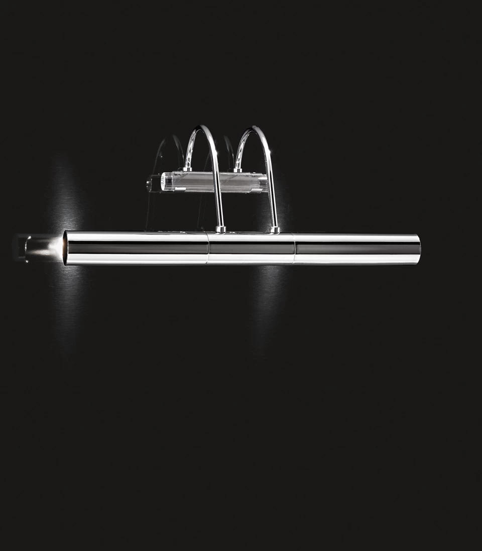 Eclairage Pour Tableau Classique En Métal Chromé Tube