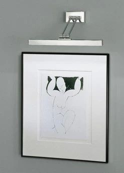 Eclairage Tableau LED Orientable En Nickel Poli