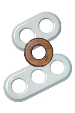 Encadrement En Bois Vieilli Pour Interrupteurs Fontini Garby Colonial - 2 Positions