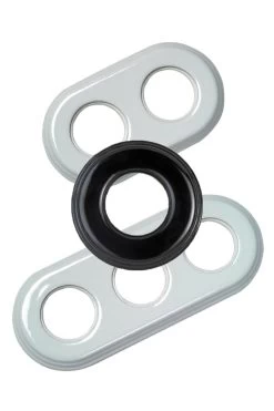 Encadrement En Porcelaine Noire Pour Interrupteurs Fontini Garby Colonial Encastrés - 2 Positions