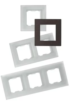 Encadrement Wengé Pour Interrupteurs Fontini F-37 - 2 Positions