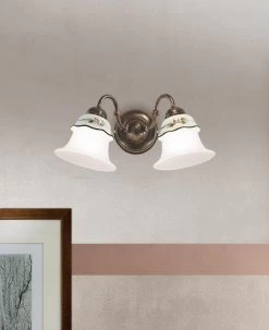 Ferrara Applique Double Cloches Et Col De Cygne