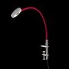 Flex Lampe De Bureau Sur étrier Tissu Rouge