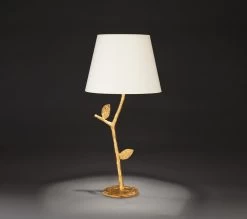 Flora Lampe De Table Végétale Dorée