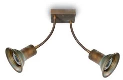 Genziana Plafonnier 2 Spots Sur Bras Flexibles