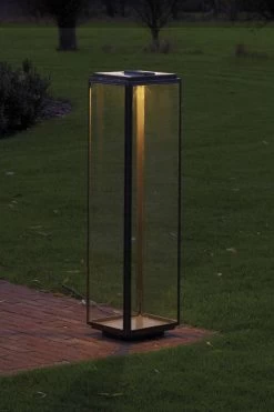 Grande Lampe De Jardin En Bronze Antique Et LED