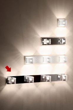 Kendo W4 Applique 4 Lumières Chromée