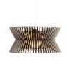 Secto Design Kontro Suspension Géométrique Noire Et Bois