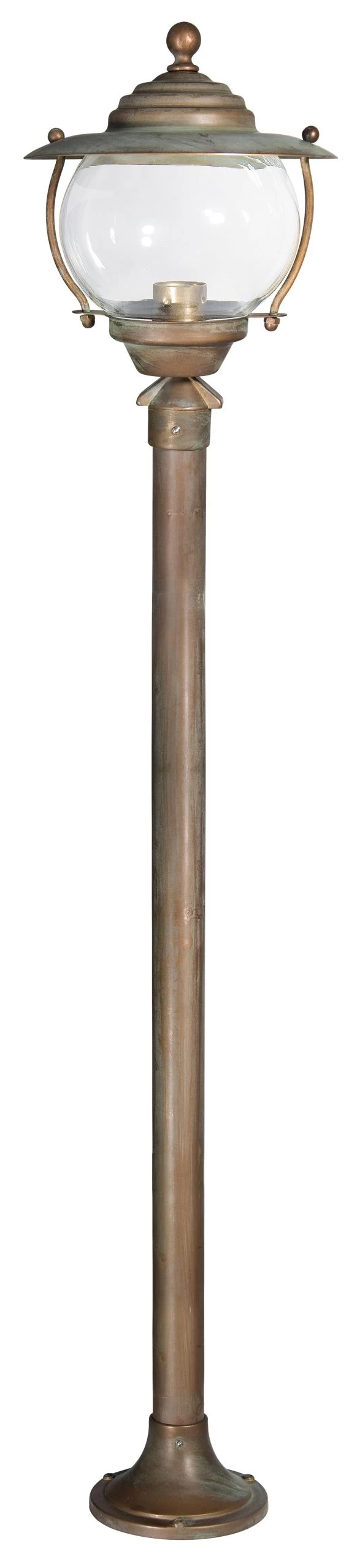 Lampadaire De Jardin En Laiton Vieilli