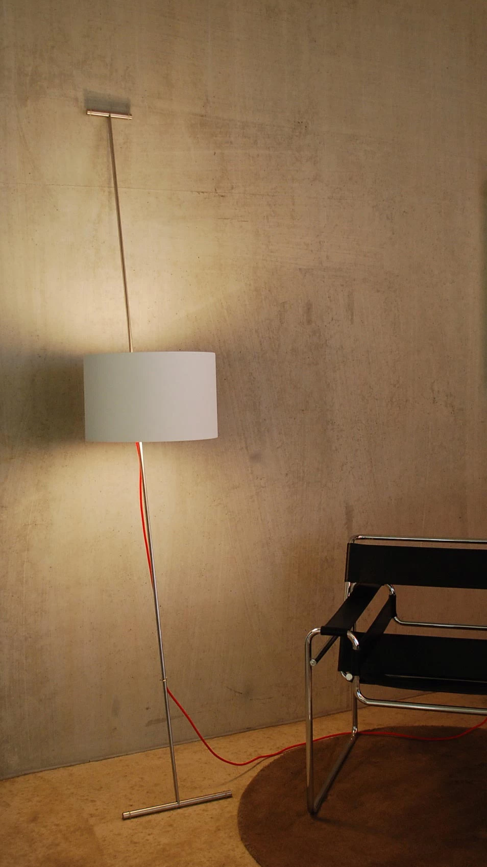 Lift Lampadaire Monte-et-baisse En Bois Et Inox – Image 4