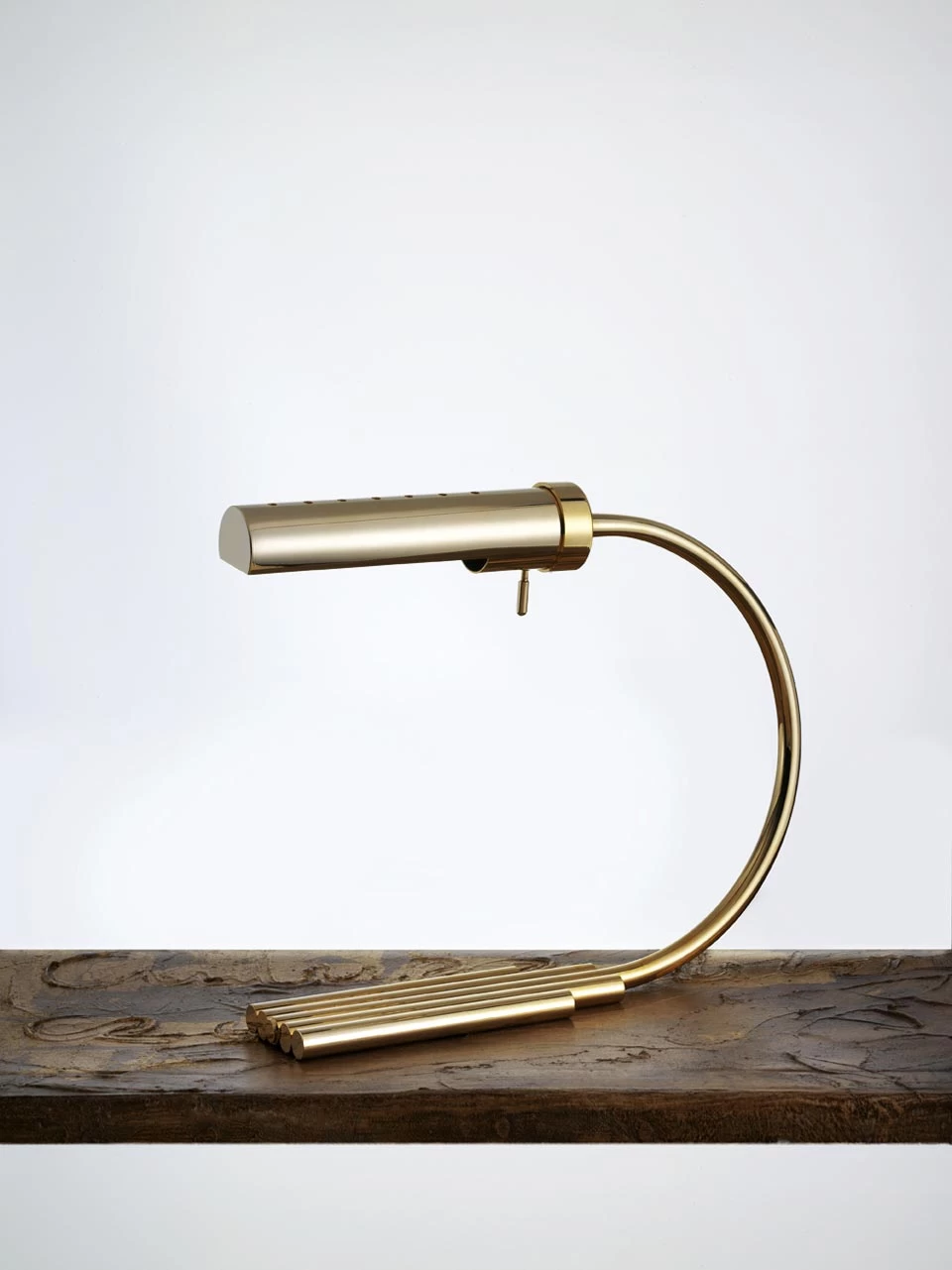 Lampe De Bureau En Métal Doré, Design Minimaliste