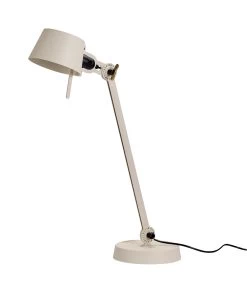 Lampe De Bureau Grand Modèle Bolt Desk En Métal Blanc Crème, Un Seul Bras Et Un Socle