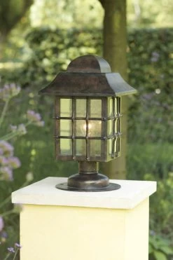 Lampe Lanterne à Grille Pour Jardin En Fer Forgé Patiné
