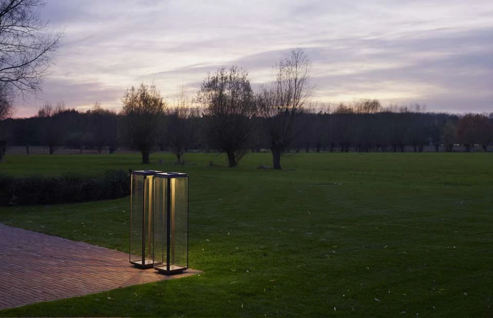 Grande Lampe De Jardin En Bronze Antique Et LED – Image 2