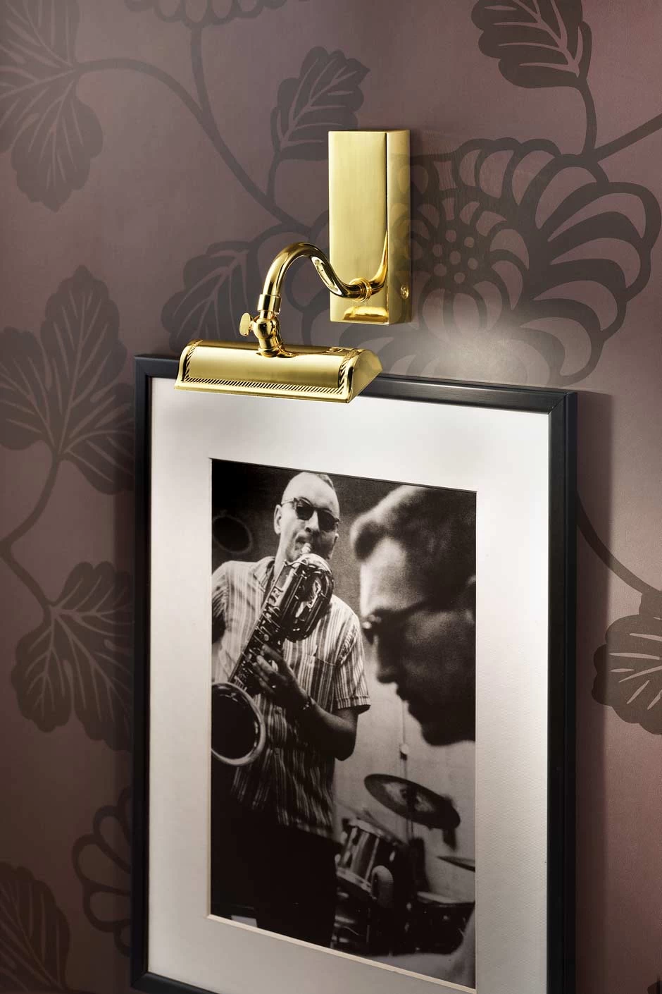 Applique Pour Tableau LED évasée Dorée Poli Décoration Classique Striée – Image 2