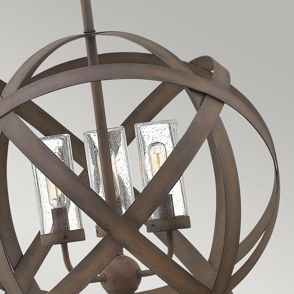 Suspension D'extérieur Ronde 3 Lumières Carson – Image 3