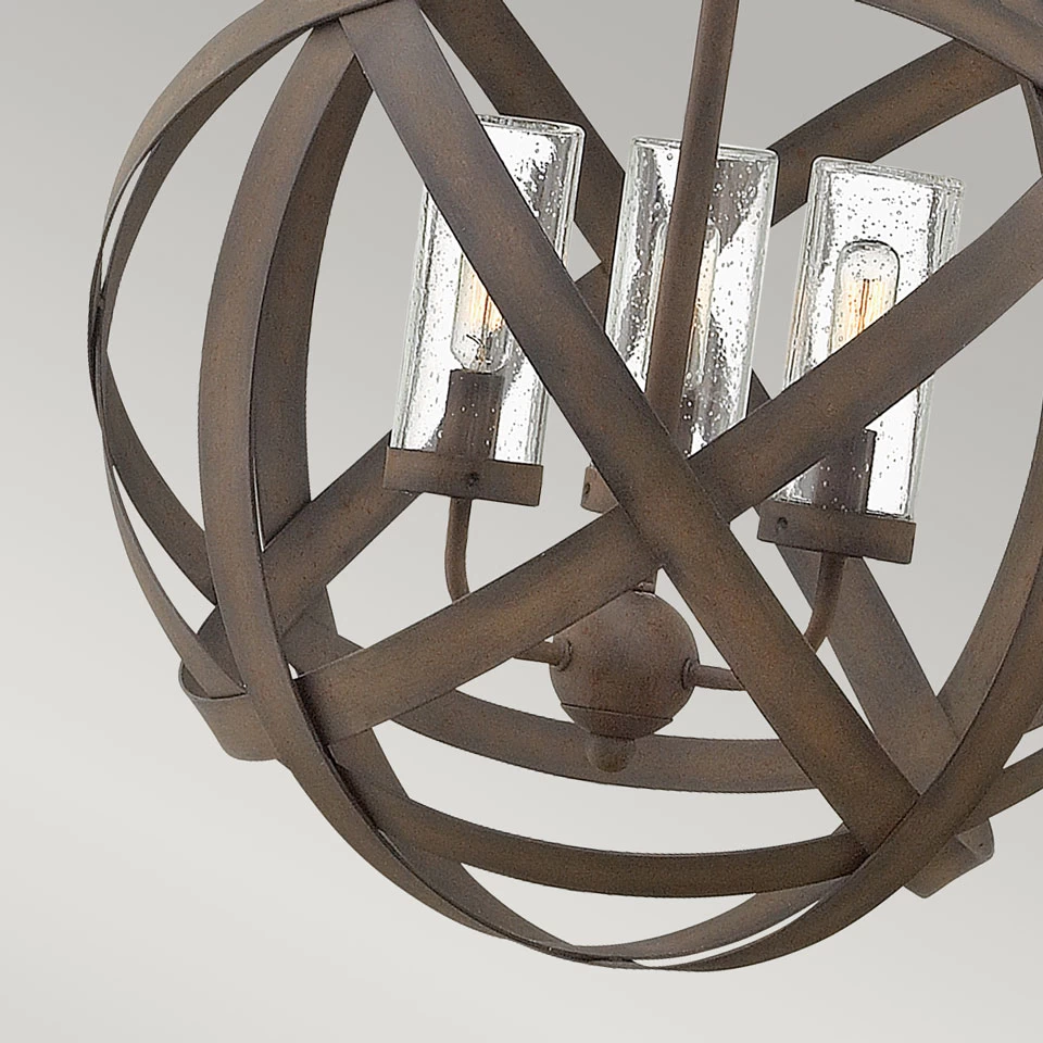 Suspension D'extérieur Ronde 3 Lumières Carson – Image 4