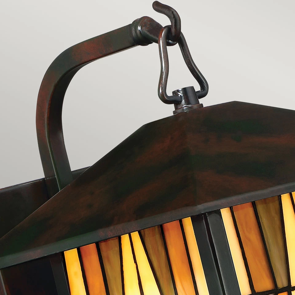 Inglenook Petite Applique D'extérieur Lanterne Tiffany – Image 2