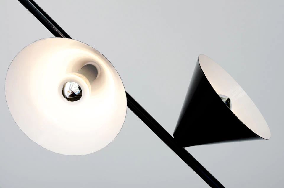 Lampadaire Design Métal Noir 6 Lumières – Image 2